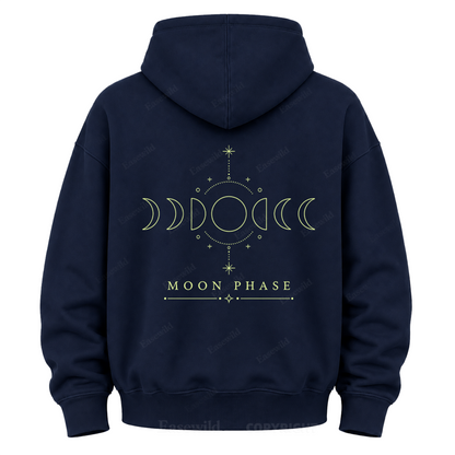 Kapuzenpullover mit Mondphasengrafik