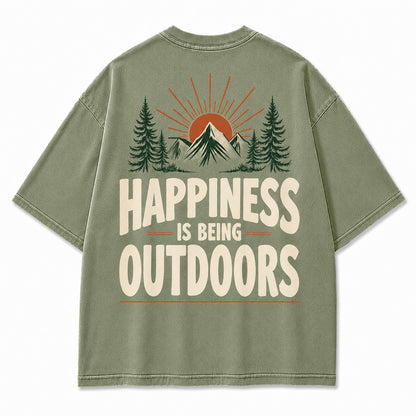 Happiness Lives Outside Tee
