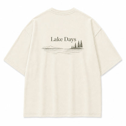 Where Quiet Lake Days Feel Simple and Free Tee
