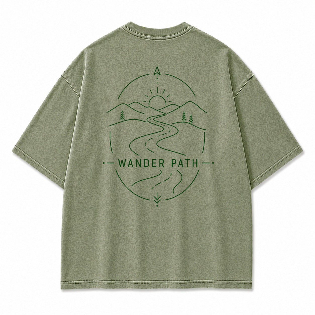 Wander Path Minimal Graphic T-Shirt