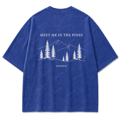 Meet Me in the Pines Washed Print Tee