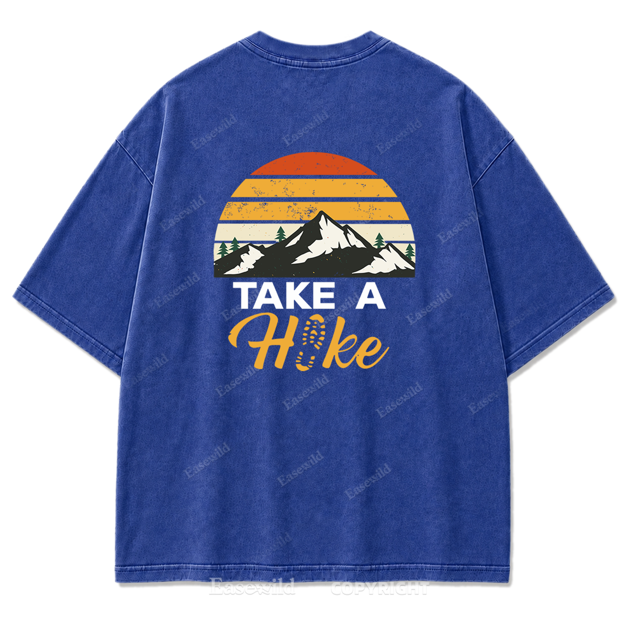 Trail Mood – Take A Hike Washed Print Tee