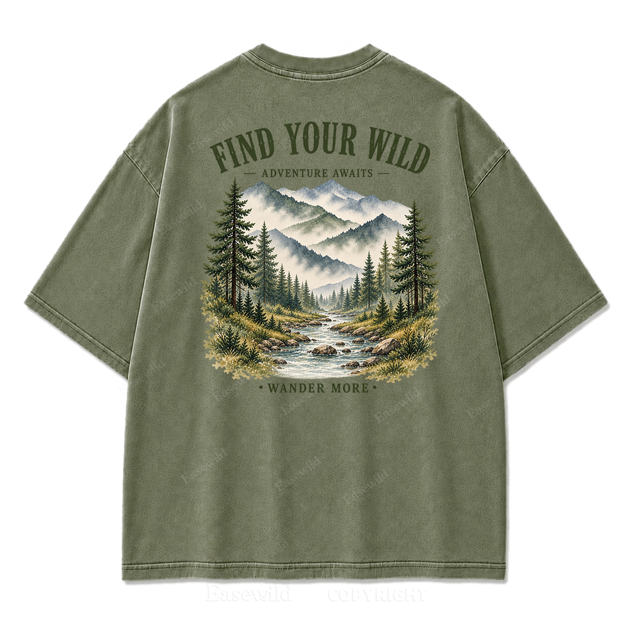 Find Your Wild Mountain Adventure Print Tee