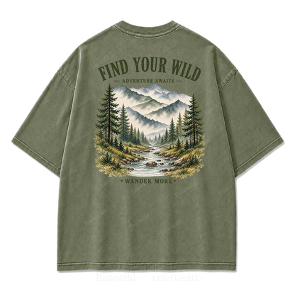 Find Your Wild Mountain Adventure Print Tee