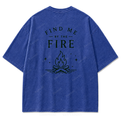 Find Me by the Fire Washed Print Tee