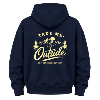 Take Me Outside Out West Grafik-Kapuzenpullover