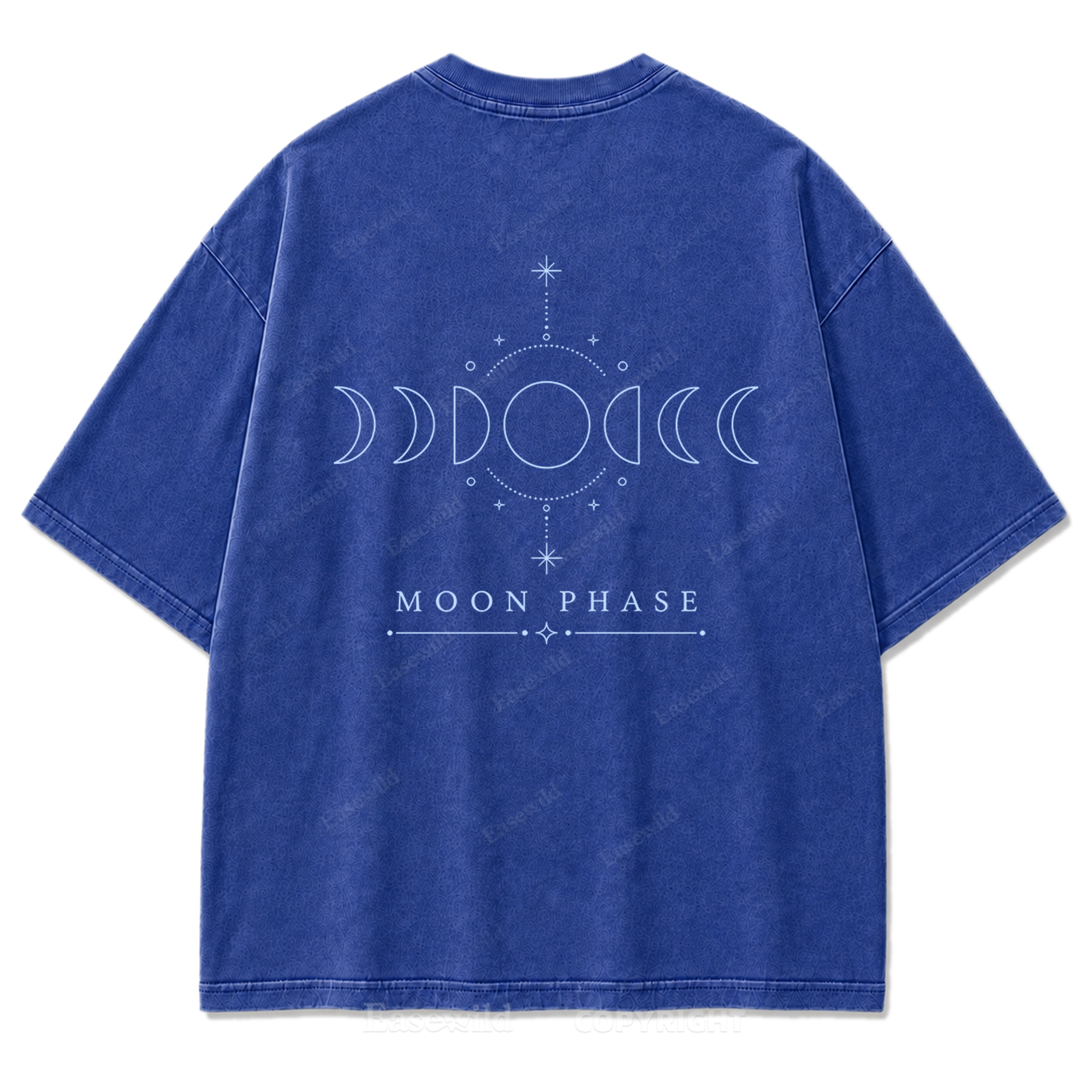 Moon Phase Minimal Washed Print Tee