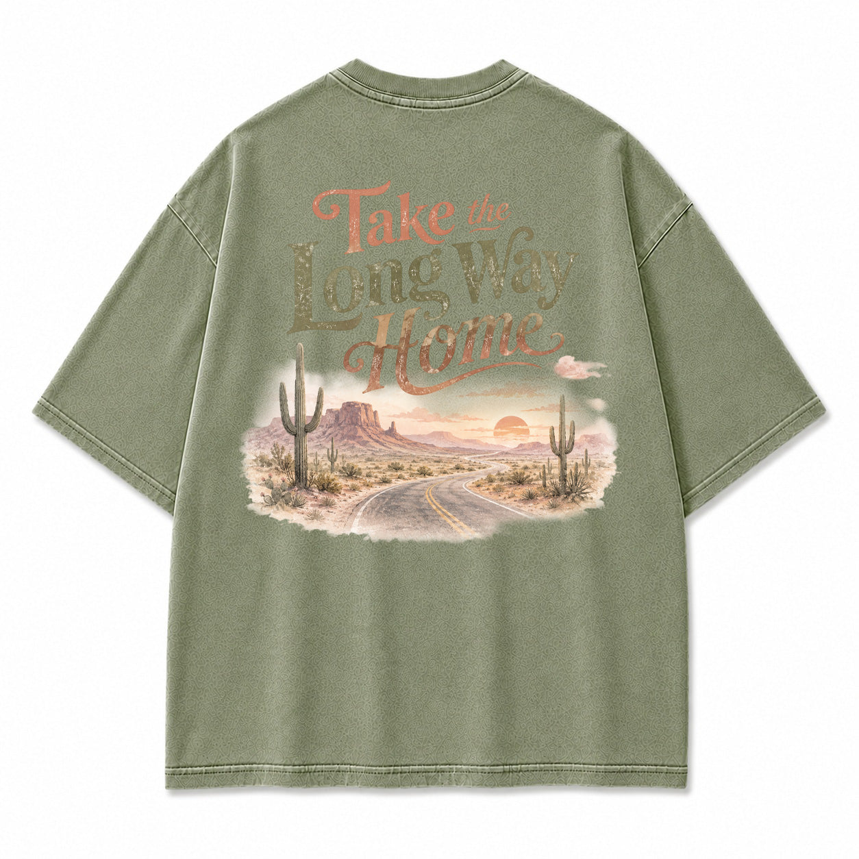 Take the Long Way Home Desert Graphic T-Shirt