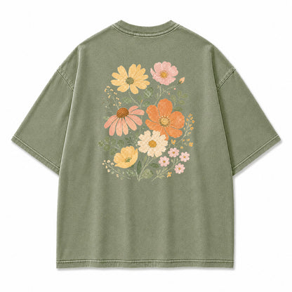Pastel Wildflower Graphic T-Shirt