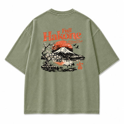 Fuji Hakone Mountain Vintage Graphic T-Shirt