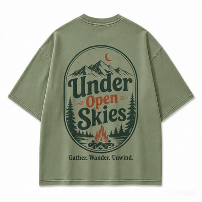 Under Open Skies Campfire Graphic Tee