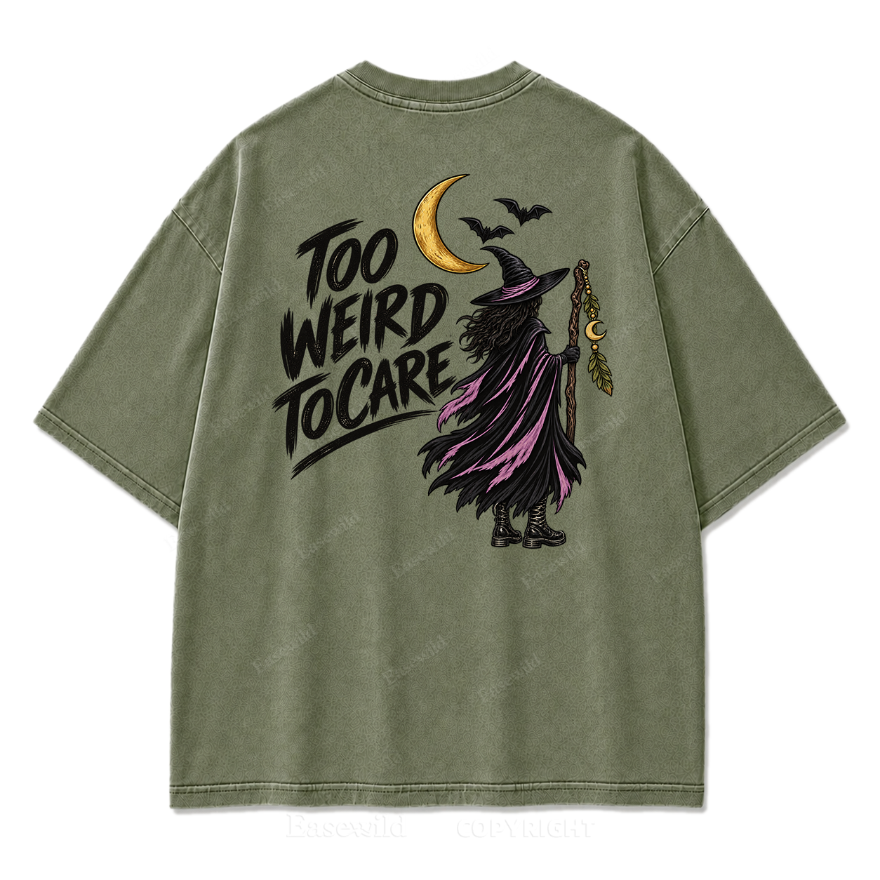 Be Yourself Wild Boho Witch Washed Graphic Tee