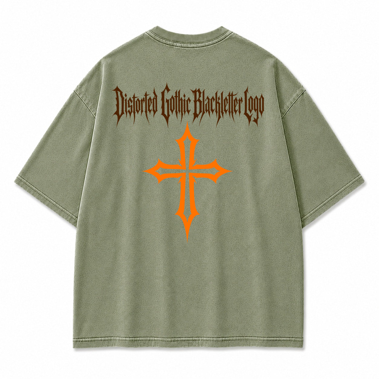 Gothic Cross Blackletter Graphic T-Shirt