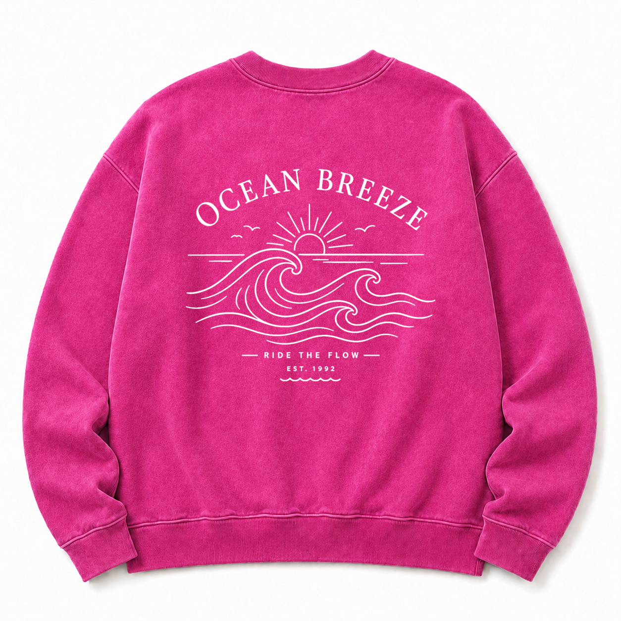 Ocean Breeze Washed Graphic Sweatshirt