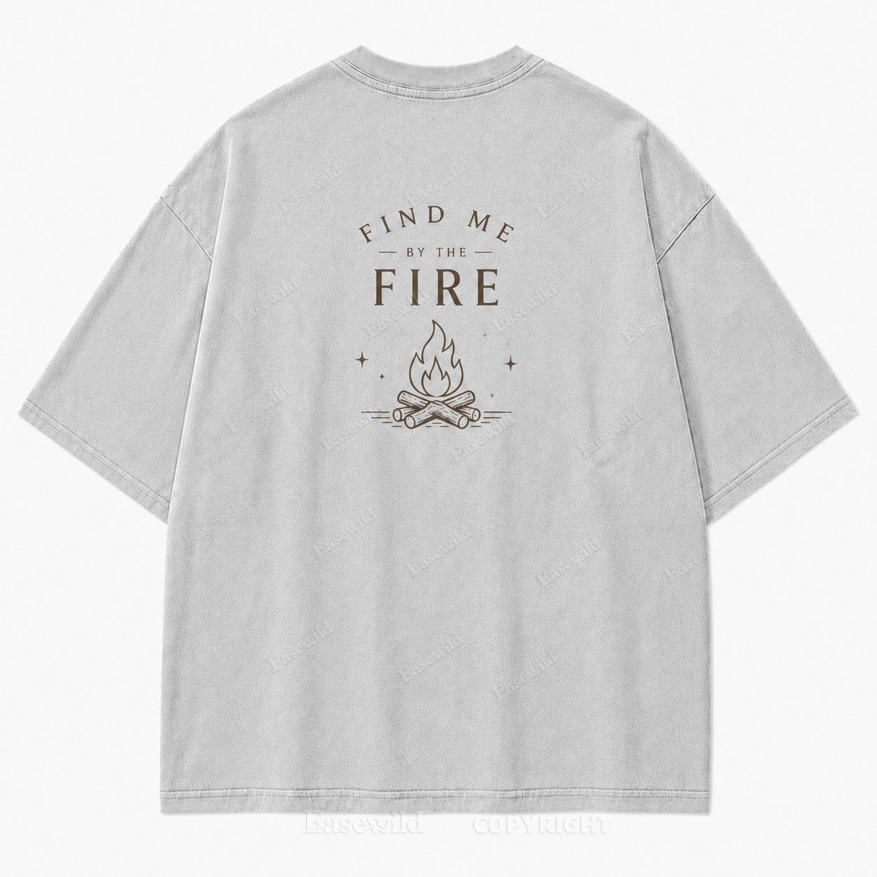 Find Me by the Fire Minimalist Campfire Tee