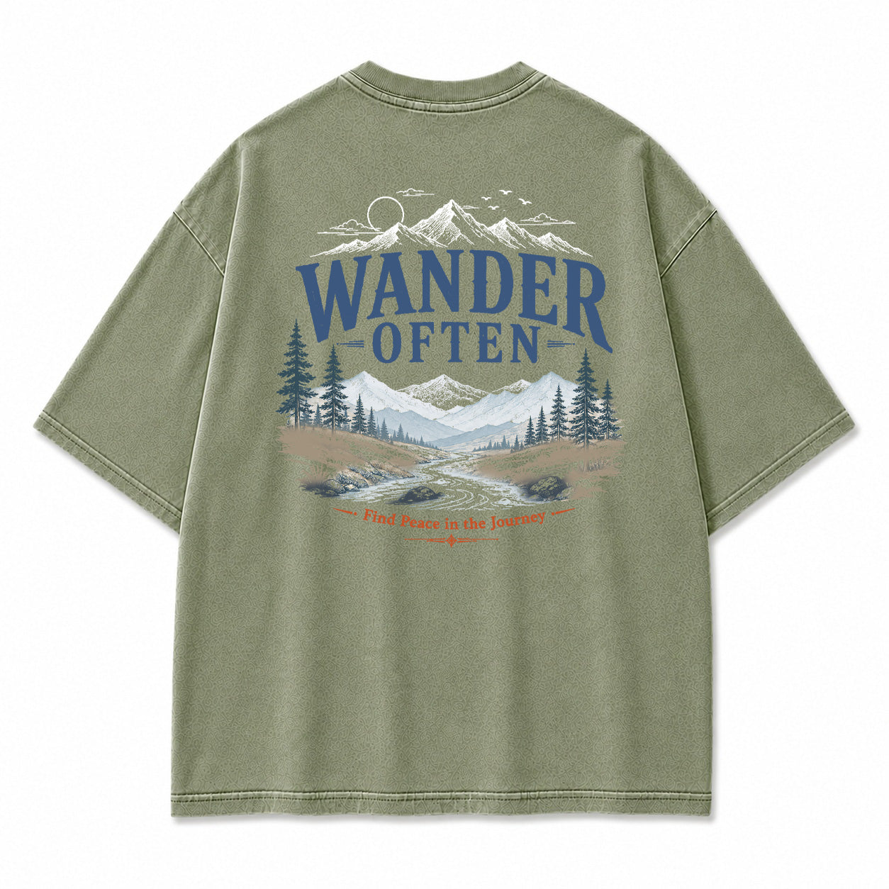 Wander Often Mountain River Graphic T-Shirt