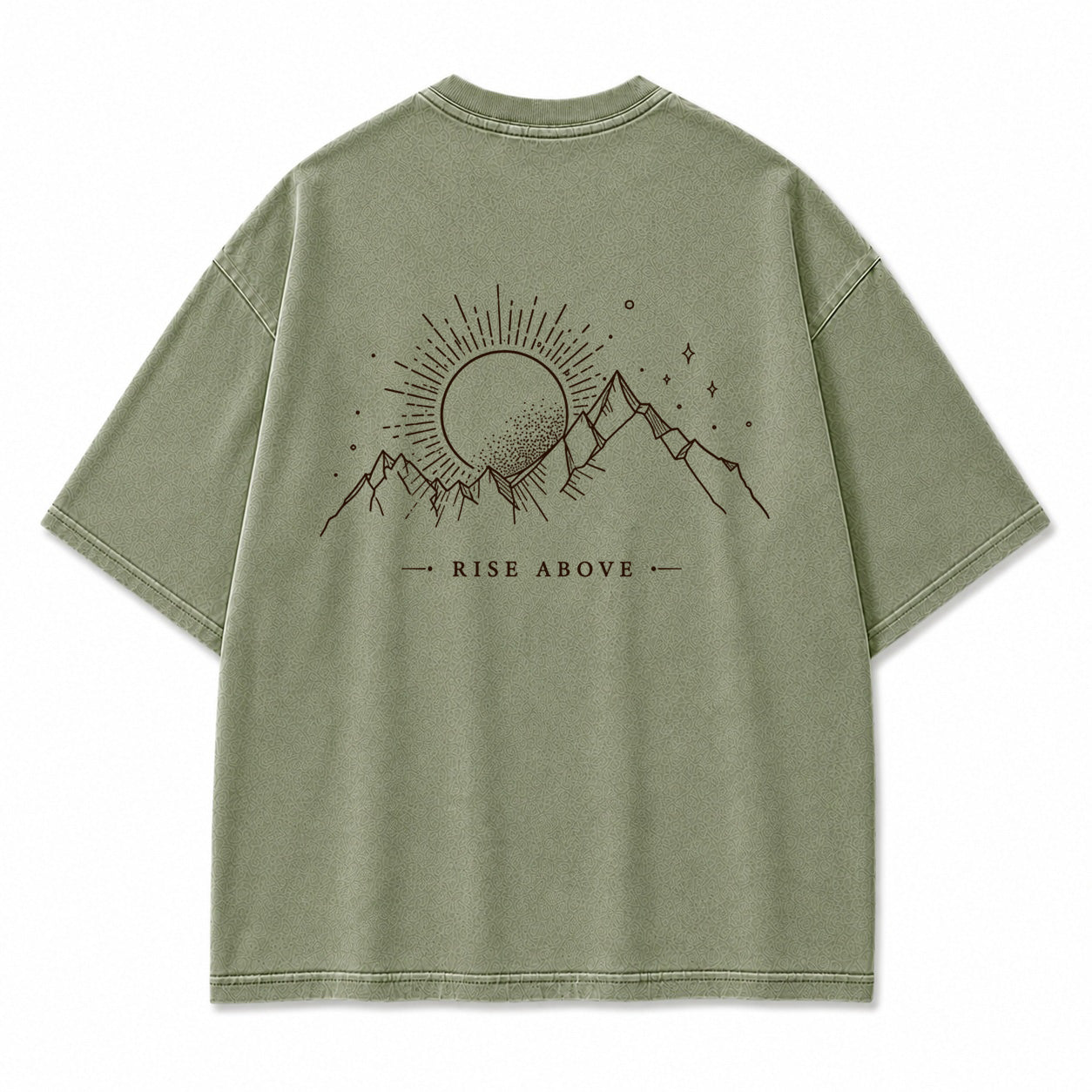Rise Above Mountain Sun Graphic T-Shirt