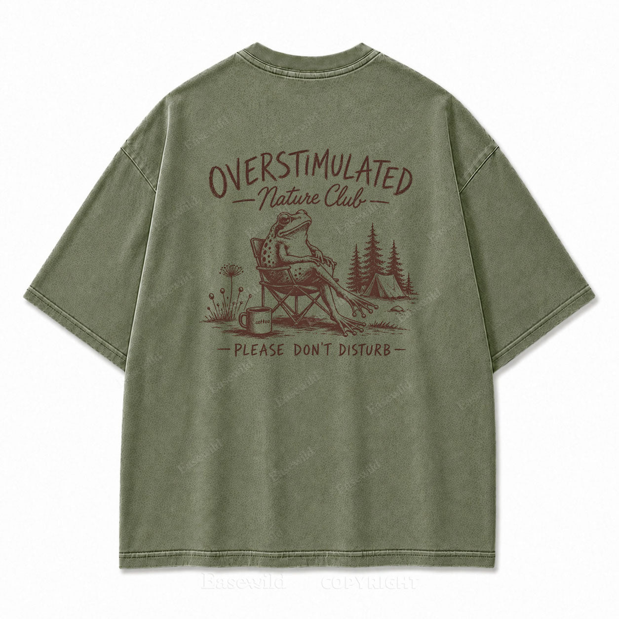 Overstimulated Nature Club Washed Print Tee