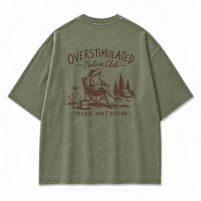 Overstimulated Nature Club Washed Print Tee