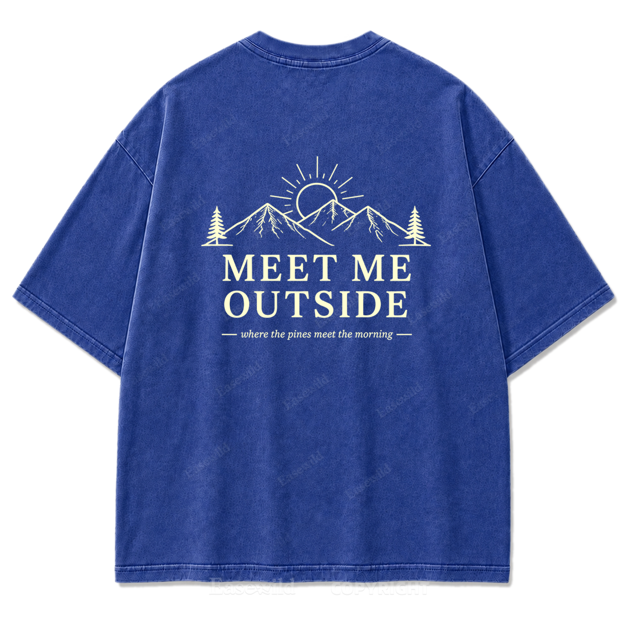 Meet Me Outside Sunrise Washed Print Tee