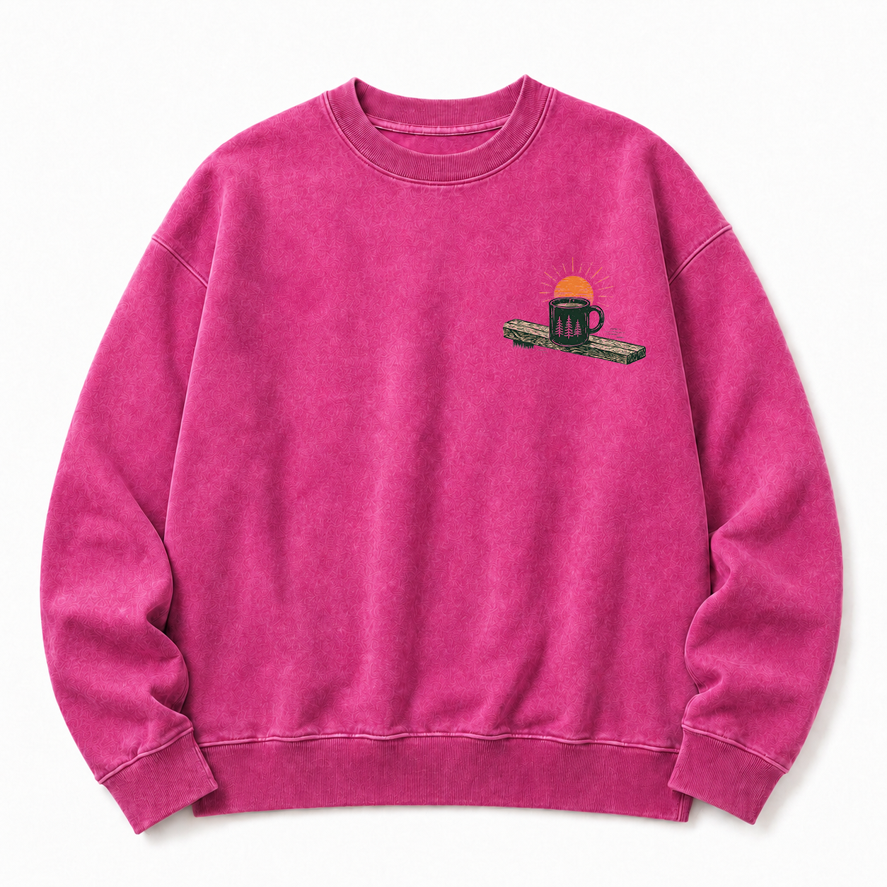 Slow Mornings Washed Graphic Sweatshirt