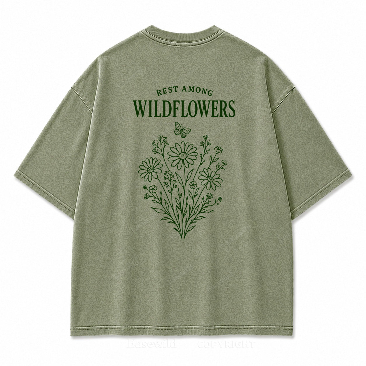 Rest Among Wildflowers Graphic Back Print Tee