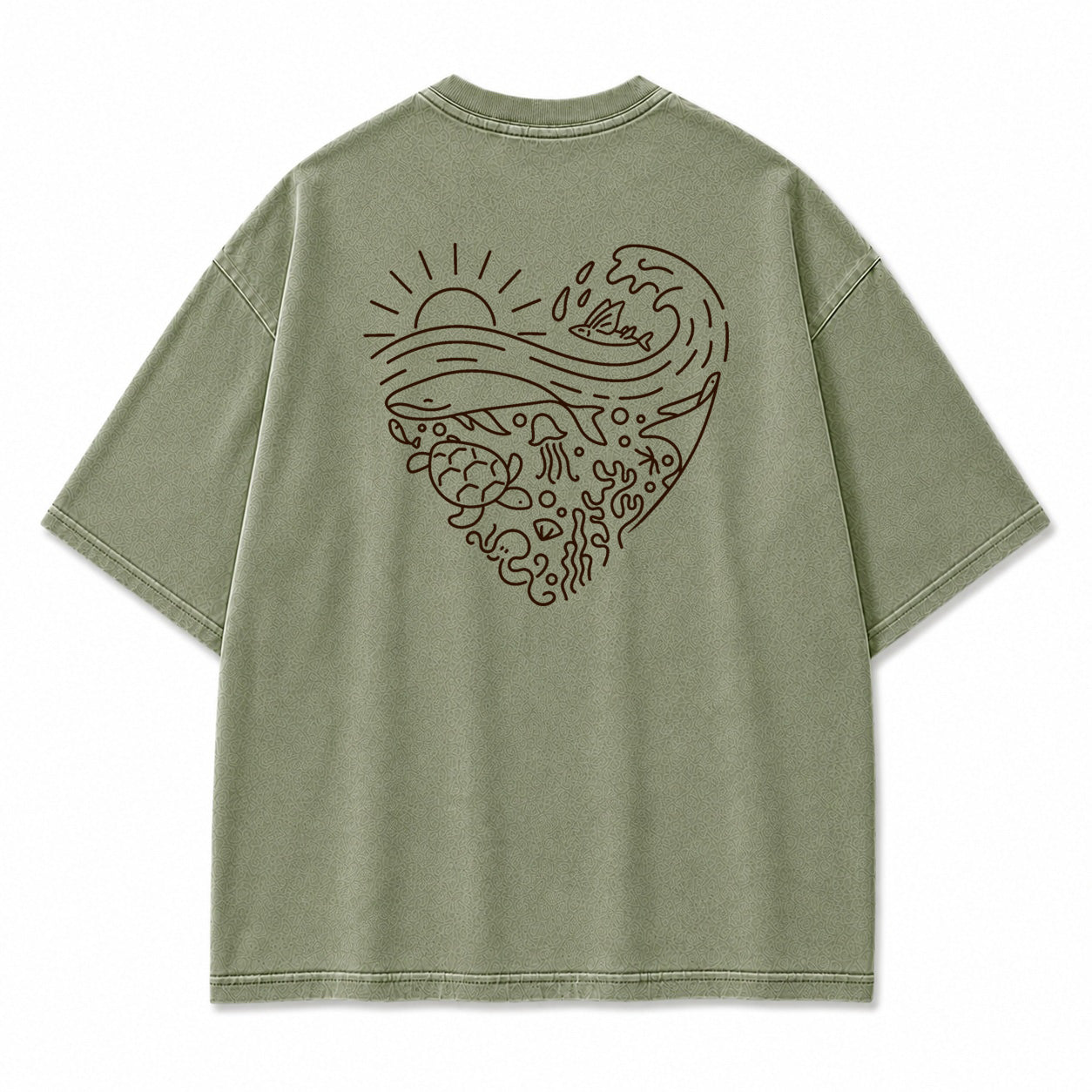 Coastal Wave Harmony Graphic T-Shirt