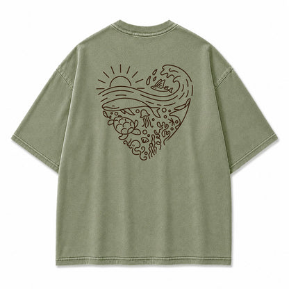 Coastal Wave Harmony Graphic T-Shirt