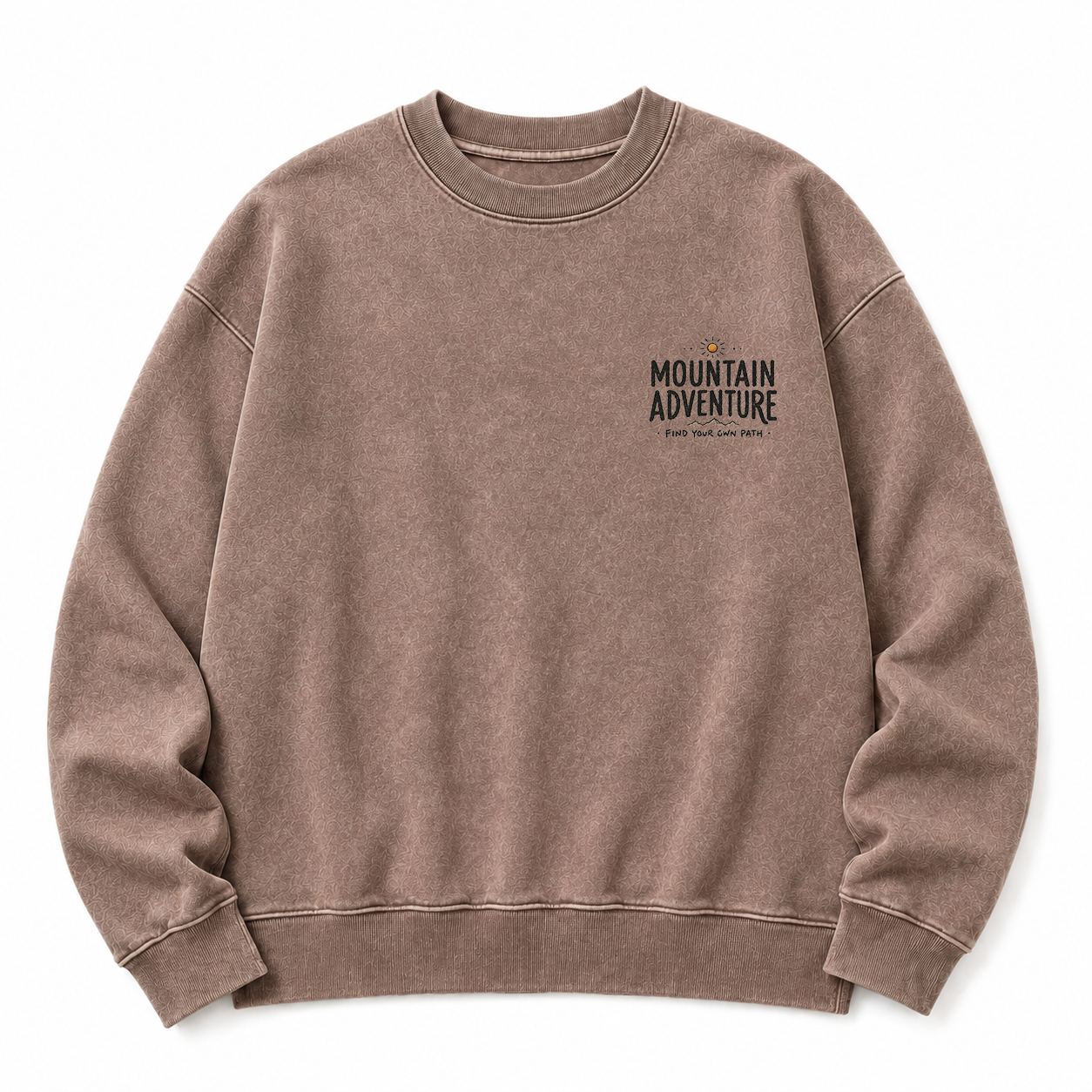 Find Your Own Path Washed Grafik-Sweatshirt