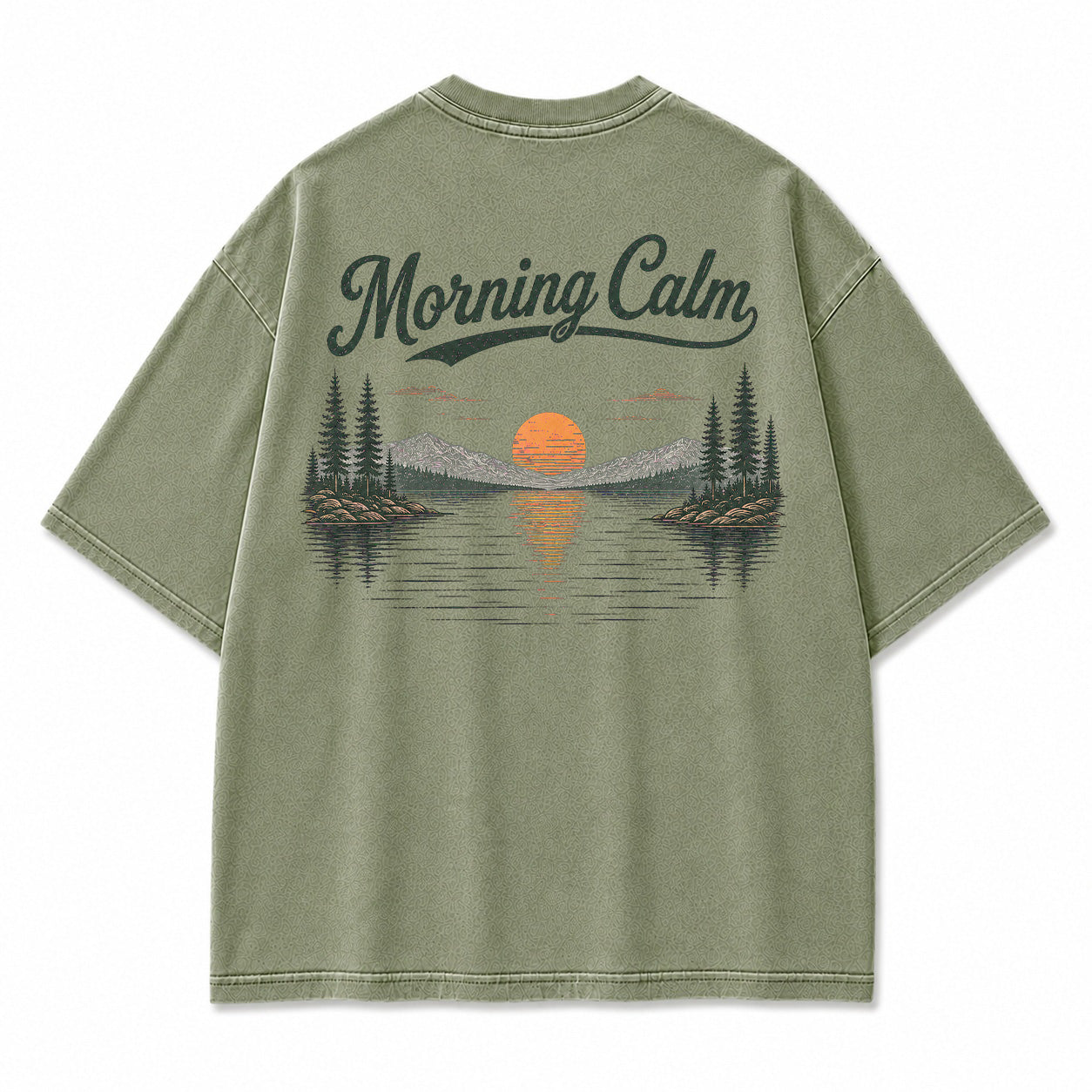 Morning Calm Lake Graphic T-Shirt