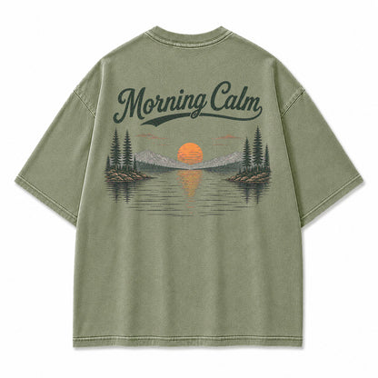 Morning Calm Lake Graphic T-Shirt