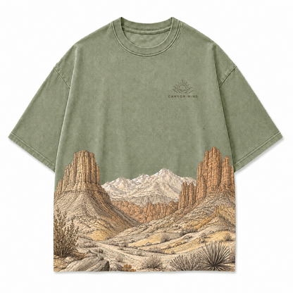 Canyon Wind Desert Horizon Graphic T-Shirt