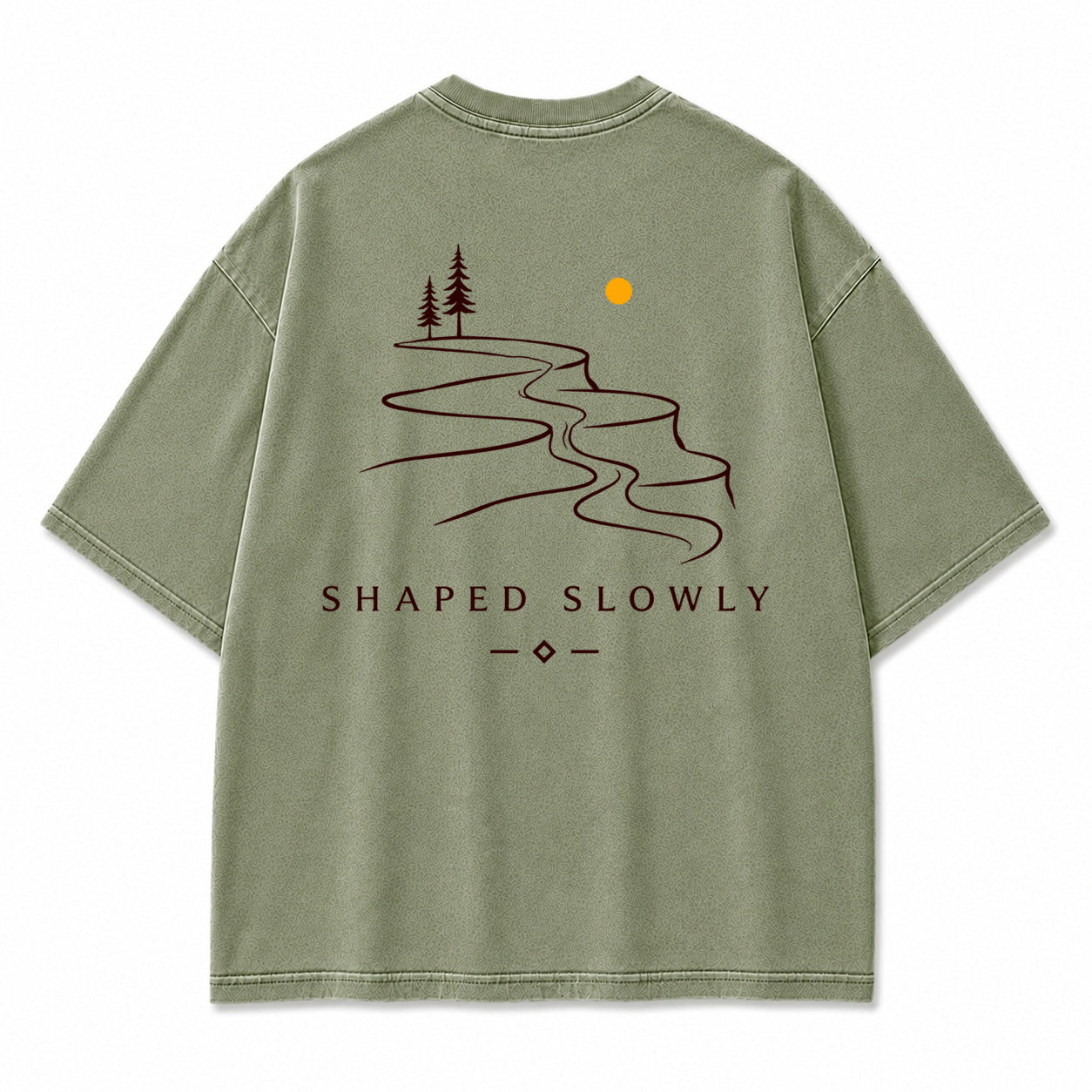 Shaped Slowly Canyon River Graphic T-Shirt
