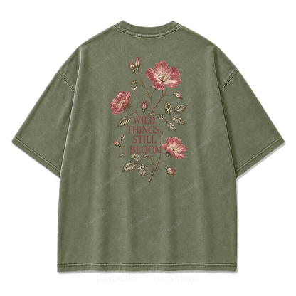 Wild Things Still Bloom Vintage Botanical Tee