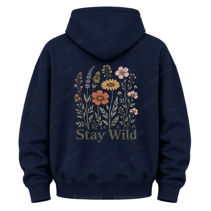 Stay Wild Wildflower Graphic Hoodie