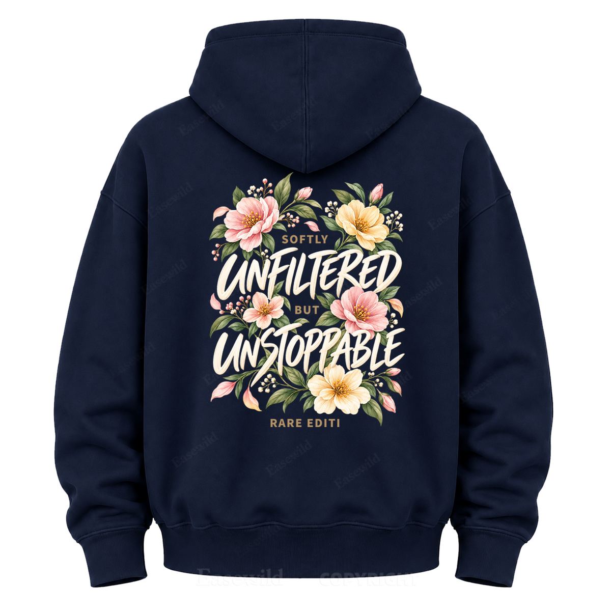 Softly Unfiltered Floral Graphic Hoodie