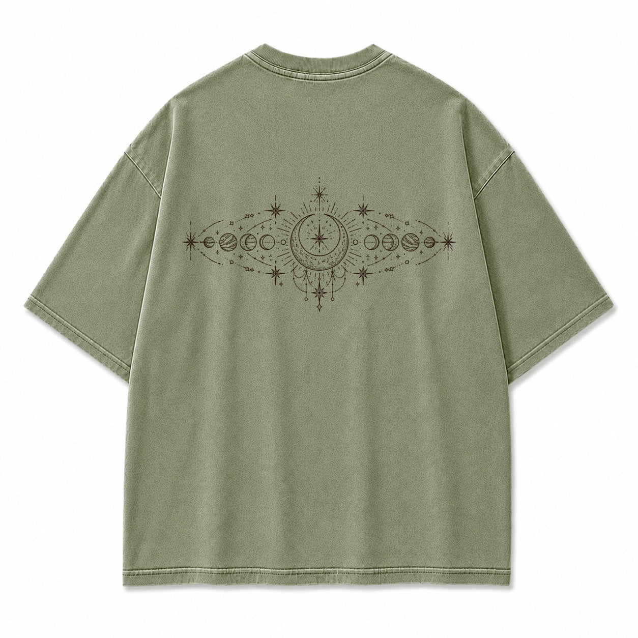 Celestial Orbit Moon Phase Graphic T-Shirt