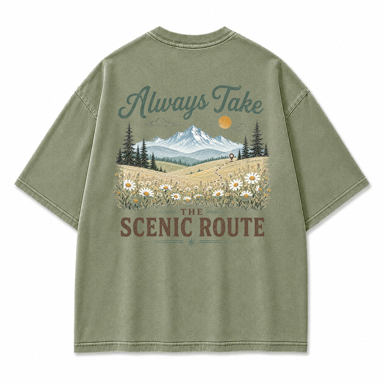 Lost in the Right Direction Back Print T-Shirt