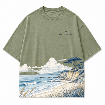 Shoreline Drift Coastal Graphic T-Shirt