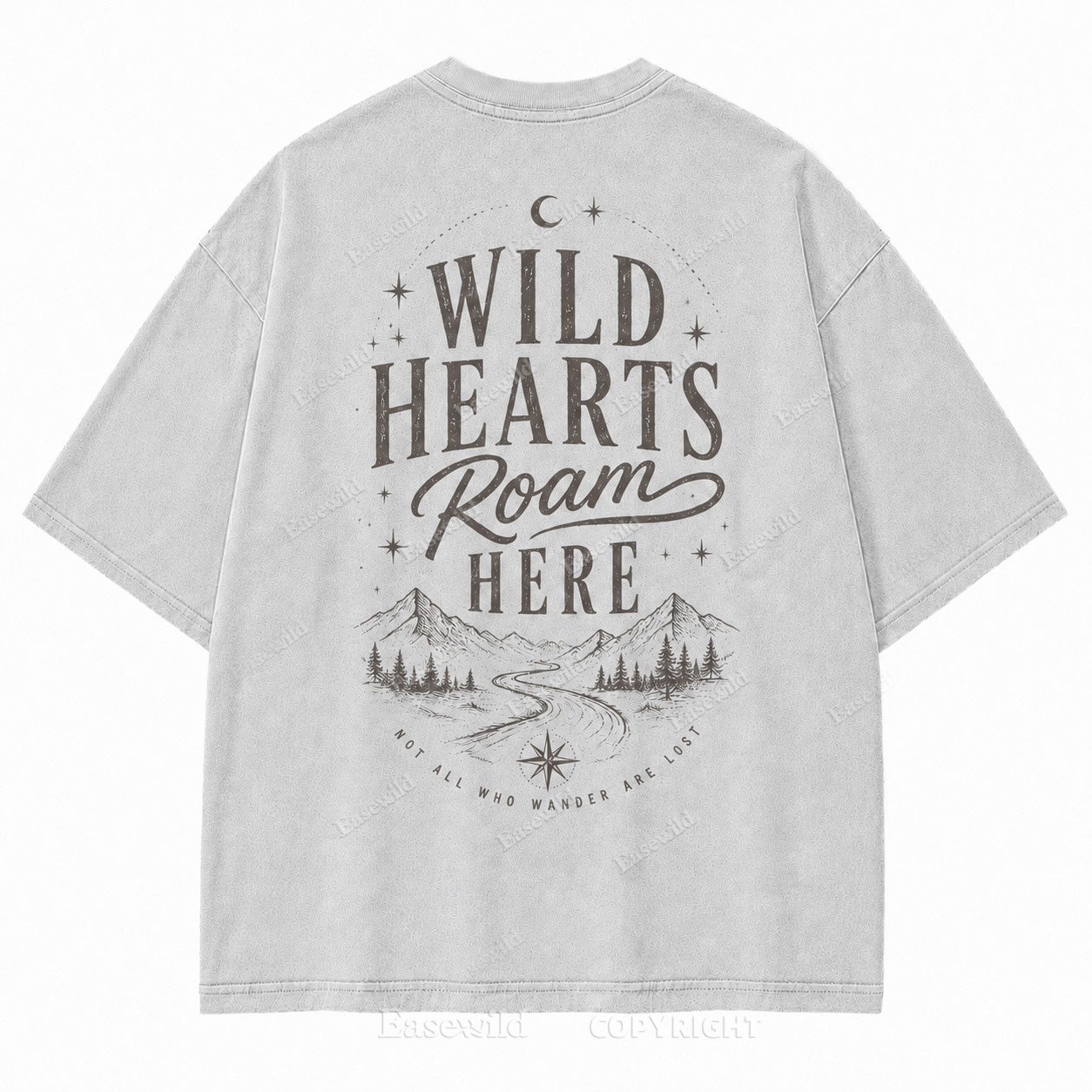 Where Wild Hearts Roam Mountain Graphic Tee