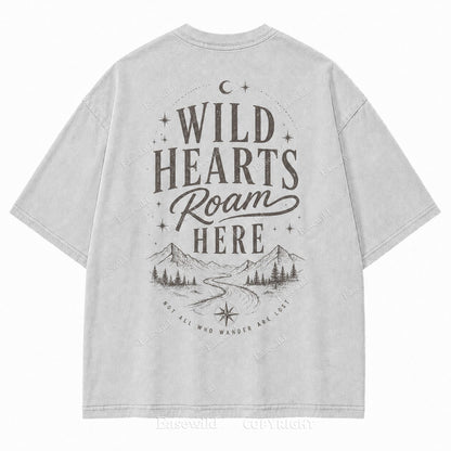 Where Wild Hearts Roam Mountain Graphic Tee