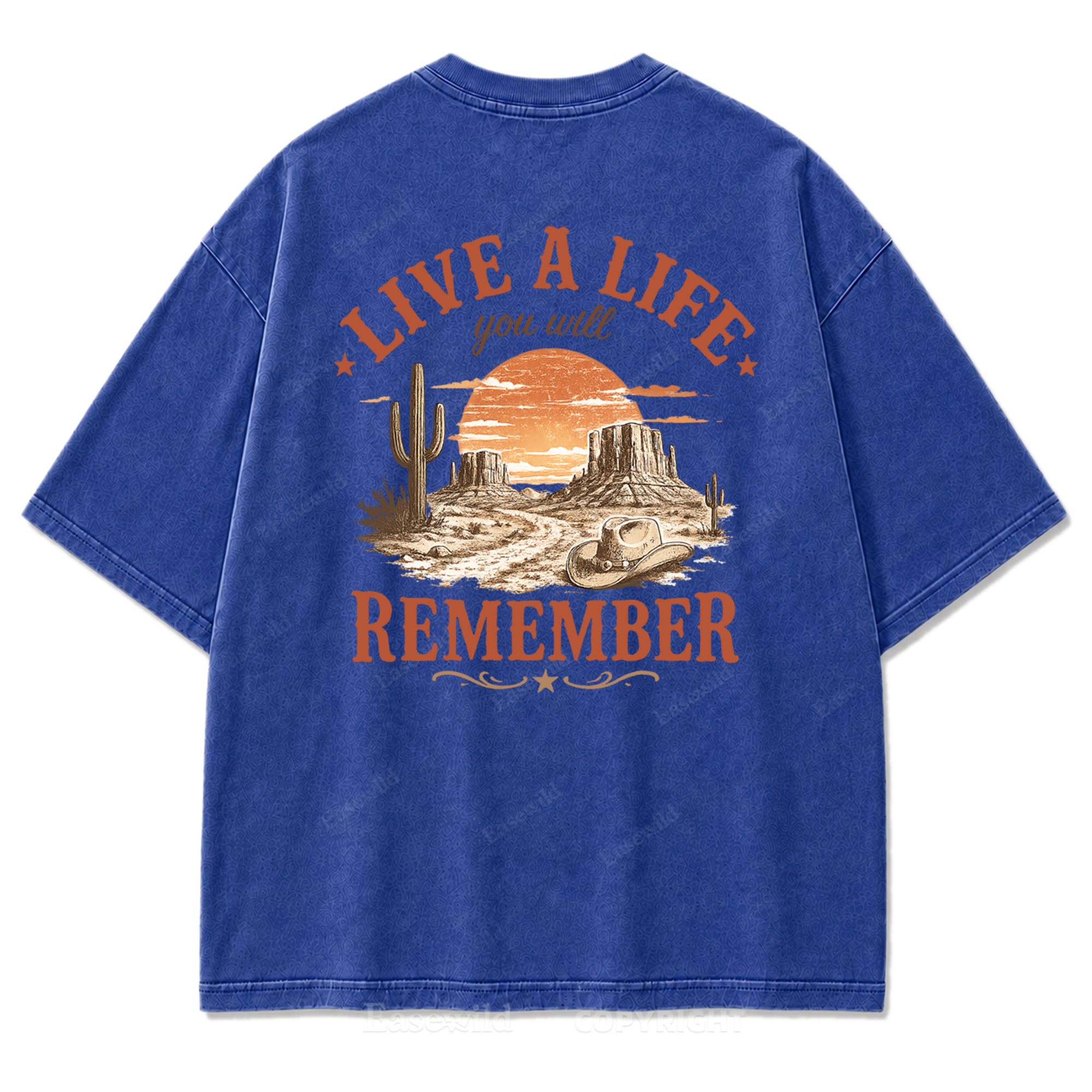 Live a Life You Will Remember Washed Print Tee