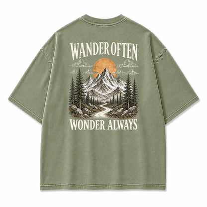 Wander Often Wonder Always Graphic T-Shirt