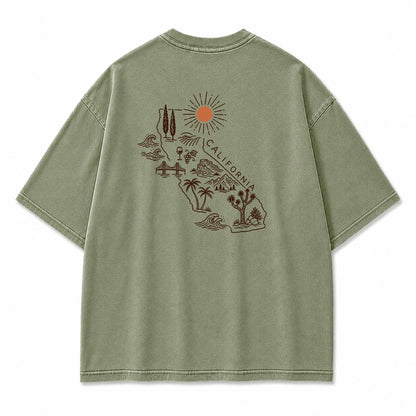 California State Outline Graphic T-Shirt