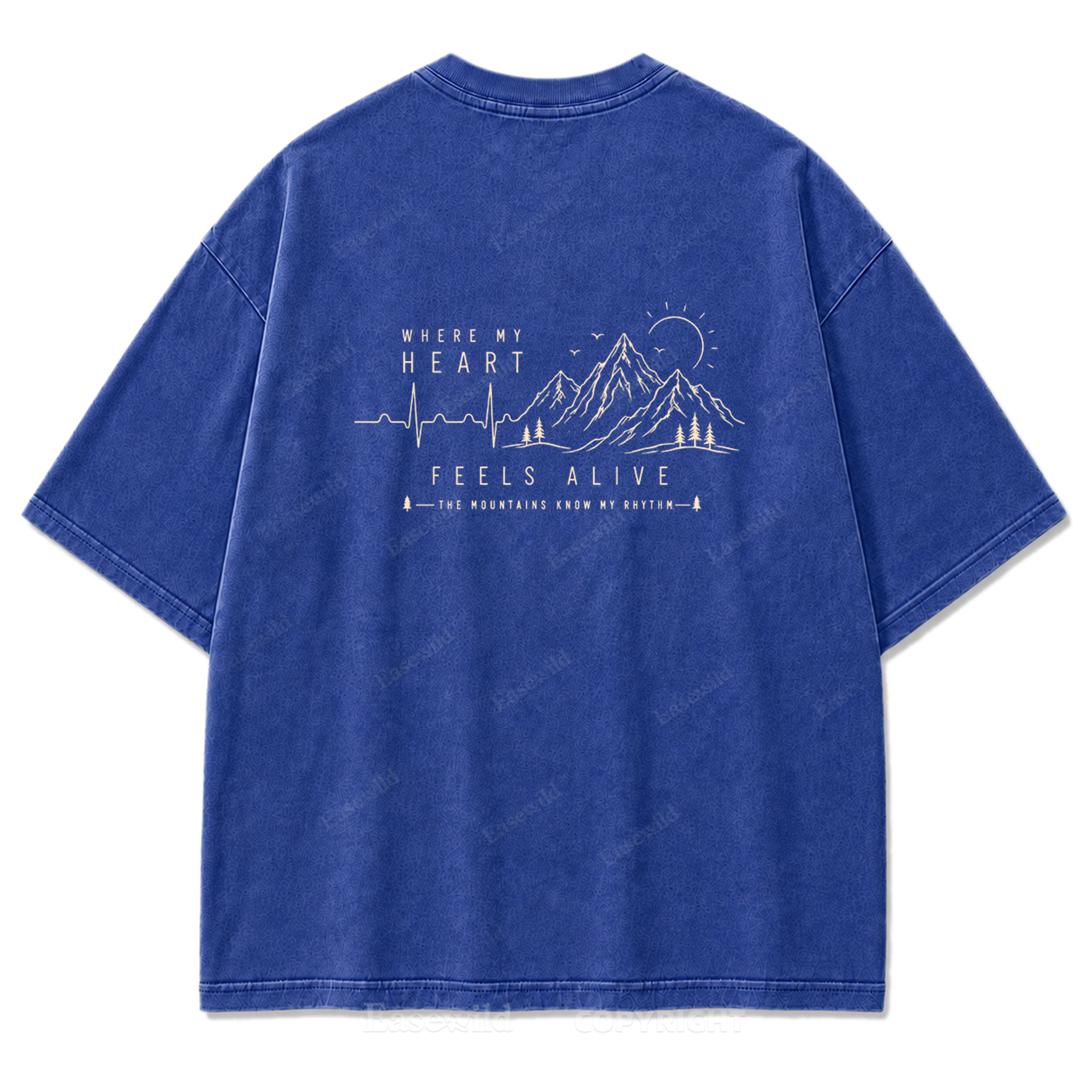 Where My Heart Feels Alive Mountain Washed Print Tee