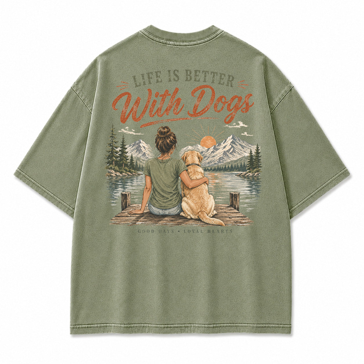 Life Is Better With Dogs Graphic T-Shirt