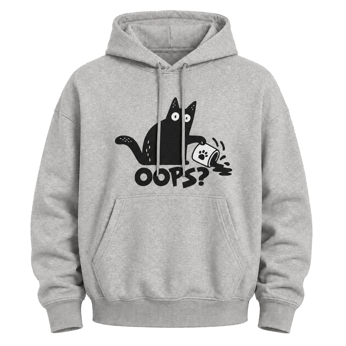 Oops! Clumsy Cat Hoodie – Cute Funny Graphic Sweatshirt