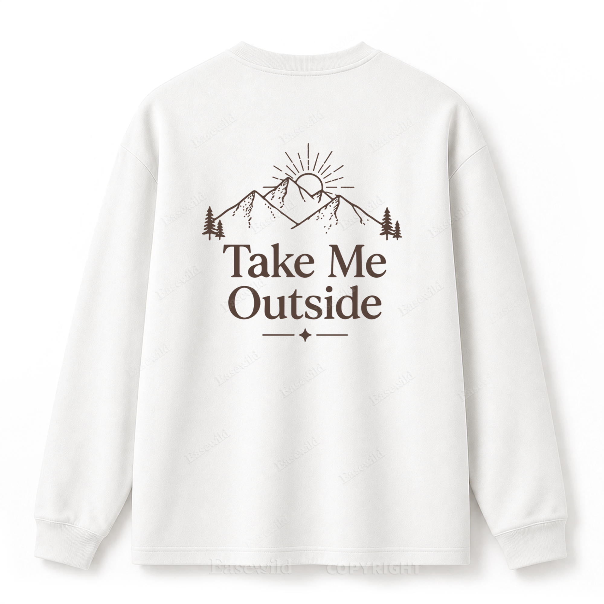 Take Me Outside Grafik-Langarm-T-Shirt