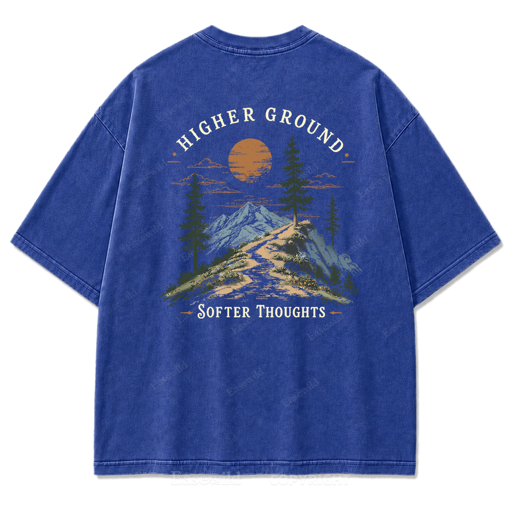 Higher Ground Softer Thoughts Washed Print T-Shirt