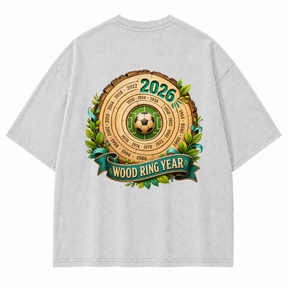 Wood Ring Year 2026 Vintage Graphic T-Shirt
